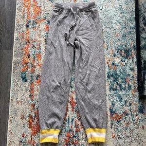 Gray joggers from Bloomingdales (aqua)